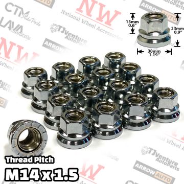 Show details for Wholesales | 50-Piece Box | Chrome | 14x1.5 Thread | 13/16” Hex Drive | Flat Seat | Ford OEM Factory Style | Open End Wheel Lug Nuts | Fit F250 F350 F450 F550 F600 SuperDuty Truck Stock Alloy Wheel Picture of Wholesales | 50-Piece Box | Chrome | 14x1.5 Thread | 13/16” Hex Drive | Flat Seat | Ford OEM Factory Style | Open End Wheel Lug Nuts | Fit F250 F350 F450 F550 F600 SuperDuty Truck Stock Alloy Wheel