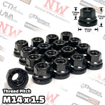 Show details for Wholesales | 300-Piece Box | Black | 14x1.5 Thread | 13/16” Hex Drive | Flat Seat | Ford OEM Factory Style | Open End Wheel Lug Nuts | Fit F250 F350 F450 F550 F600 SuperDuty Truck Stock Alloy Wheel Picture of Wholesales | 300-Piece Box | Black | 14x1.5 Thread | 13/16” Hex Drive | Flat Seat | Ford OEM Factory Style | Open End Wheel Lug Nuts | Fit F250 F350 F450 F550 F600 SuperDuty Truck Stock Alloy Wheel