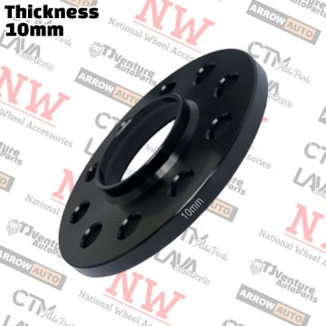 Show details for 2-Piece Set | 10mm Thick | 5x112mm | HubCentric Wheel Spacers | 66.56mm Center Bore | Fit Audi Mercedes BMW Mini Maybach Picture of 2-Piece Set | 10mm Thick | 5x112mm | HubCentric Wheel Spacers | 66.56mm Center Bore | Fit Audi Mercedes BMW Mini Maybach