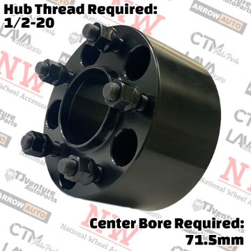 Show details for 2-Piece Set | 3” Thick | 5x4.5” (5x114.3mm) | HubCentric Wheel Spacer Adapter | 71.5mm Center Bore | 1/2-20 Studs | Fit Cherokee Comanche Grand Cherokee Liberty Wrangler Picture of 2-Piece Set | 3” Thick | 5x4.5” (5x114.3mm) | HubCentric Wheel Spacer Adapter | 71.5mm Center Bore | 1/2-20 Studs | Fit Cherokee Comanche Grand Cherokee Liberty Wrangler