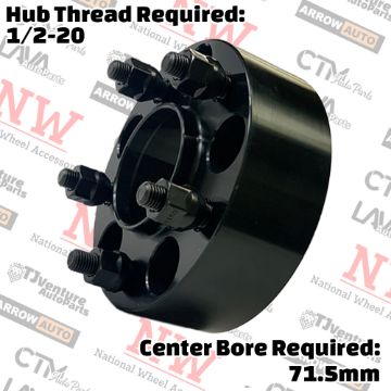 Show details for 2-Piece Set | 2” Thick | 5x5” (5x127mm) | HubCentric Wheel Spacer Adapter | 71.5mm Center Bore | 1/2-20 Studs | Fit Jeep 99-10 Grand Cherokee 07-18 Wrangler Picture of 2-Piece Set | 2” Thick | 5x5” (5x127mm) | HubCentric Wheel Spacer Adapter | 71.5mm Center Bore | 1/2-20 Studs | Fit Jeep 99-10 Grand Cherokee 07-18 Wrangler