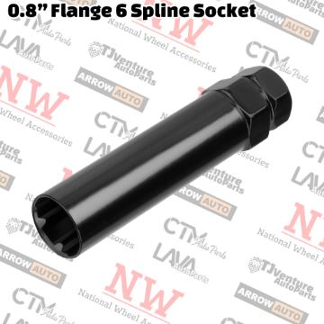 Show details for Wholesales | 20-Piece Box | 0.8” Flange 6 Spline Tuner Lug Nuts/Bolts Socket Key | 13/16” Hex / 3/4” Hex Drive Picture of Wholesales | 20-Piece Box | 0.8” Flange 6 Spline Tuner Lug Nuts/Bolts Socket Key | 13/16” Hex / 3/4” Hex Drive