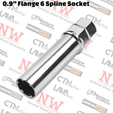 Show details for Wholesales | 20-Piece Box | 0.9” Flange 6 Spline Tuner Lug Nuts/Bolts Socket Key | 13/16” Hex / 3/4” Hex Drive Picture of Wholesales | 20-Piece Box | 0.9” Flange 6 Spline Tuner Lug Nuts/Bolts Socket Key | 13/16” Hex / 3/4” Hex Drive