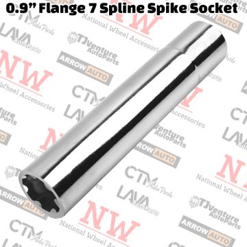 Show details for Wholesales | 15-Piece Box | 7-Spline Tuner Spike Lug Nuts & 2” 7-Spline Tuner Lug nuts Socket Key | 1/2” Drive Picture of Wholesales | 15-Piece Box | 7-Spline Tuner Spike Lug Nuts & 2” 7-Spline Tuner Lug nuts Socket Key | 1/2” Drive