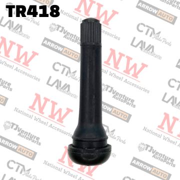 Show details for Wholesales | 100-Piece | 2” Tall | Tire Valve Stem Snap-In Short Rubber Tubeless | Universal Fit | Part# TR418 Picture of Wholesales | 100-Piece | 2” Tall | Tire Valve Stem Snap-In Short Rubber Tubeless | Universal Fit | Part# TR418
