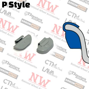 Show details for Wholesales | 4-Boxes | Grey | P Style | 0.75 oz | Clip-on Balance Wheel Weights | Lead-Free | 25Pcs Each Box Picture of Wholesales | 4-Boxes | Grey | P Style | 0.75 oz | Clip-on Balance Wheel Weights | Lead-Free | 25Pcs Each Box