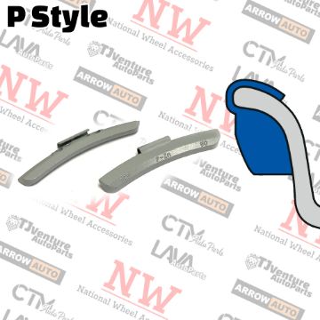 Show details for Wholesales | 4-Boxes | Grey | P Style | 1.75 oz | Clip-on Balance Wheel Weights | Lead-Free | 25Pcs Each Box Picture of Wholesales | 4-Boxes | Grey | P Style | 1.75 oz | Clip-on Balance Wheel Weights | Lead-Free | 25Pcs Each Box