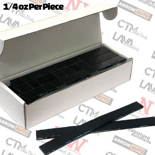 Picture of 1-Box | Black | 1/4oz Balance Wheel Weights | Strong Premium Stick-on Adhesive Tape | Lead-Free | 360 Pcs Each Box