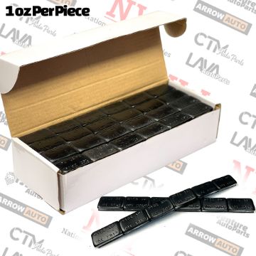 Show details for 1-Box | Black | 1oz Balance Wheel Weights | Strong Premium Stick-on Adhesive Tape | Lead-Free | 90 Pcs Each Box Picture of 1-Box | Black | 1oz Balance Wheel Weights | Strong Premium Stick-on Adhesive Tape | Lead-Free | 90 Pcs Each Box