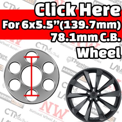 Picture for category Fit to 6x5.5” (6x139.7mm) 78.1mm Center Bore Wheel