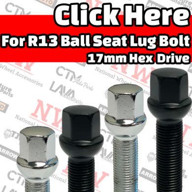 Picture for category R13 Ball Seat Lug Bolts For Stock Wheel